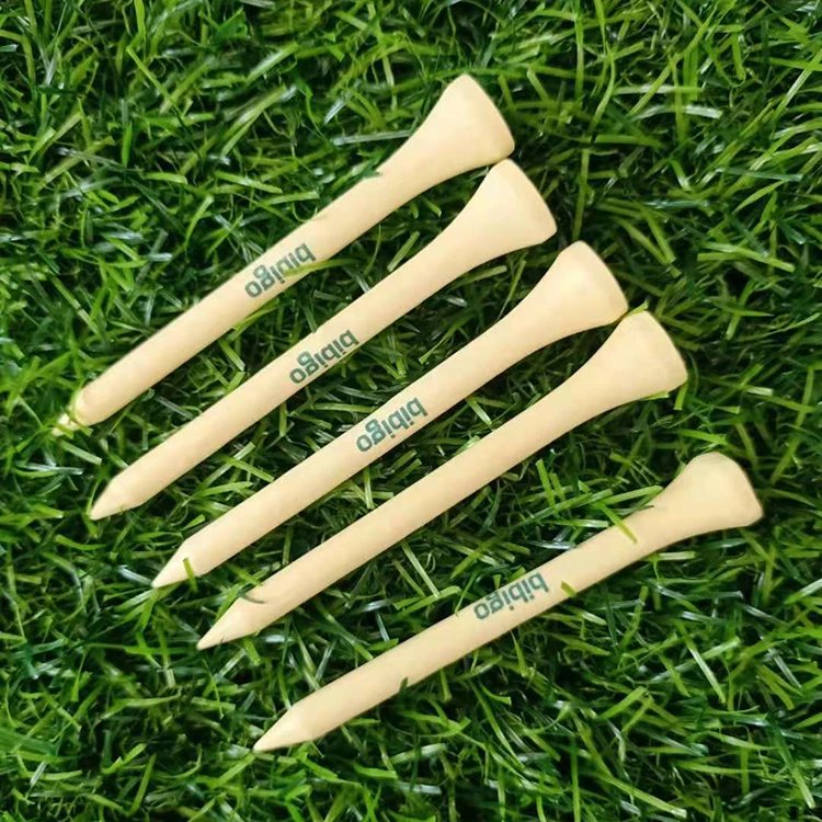 Reusable Biodegradable Ecologic Recyclable Polishing Natural Bamboo Golf Tee