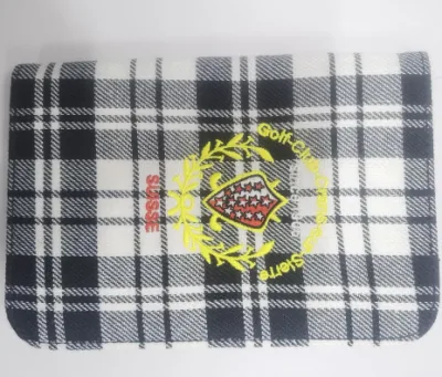 Porta segnapunti da golf in tartan con logo personalizzato con segnapunti per i migliori regali promozionali del club