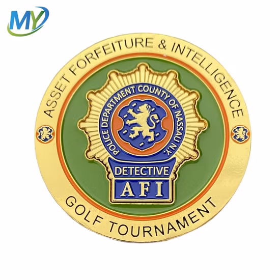 Marcatore per palline da golf pressofuso dal nuovo design personalizzato con smalto morbido